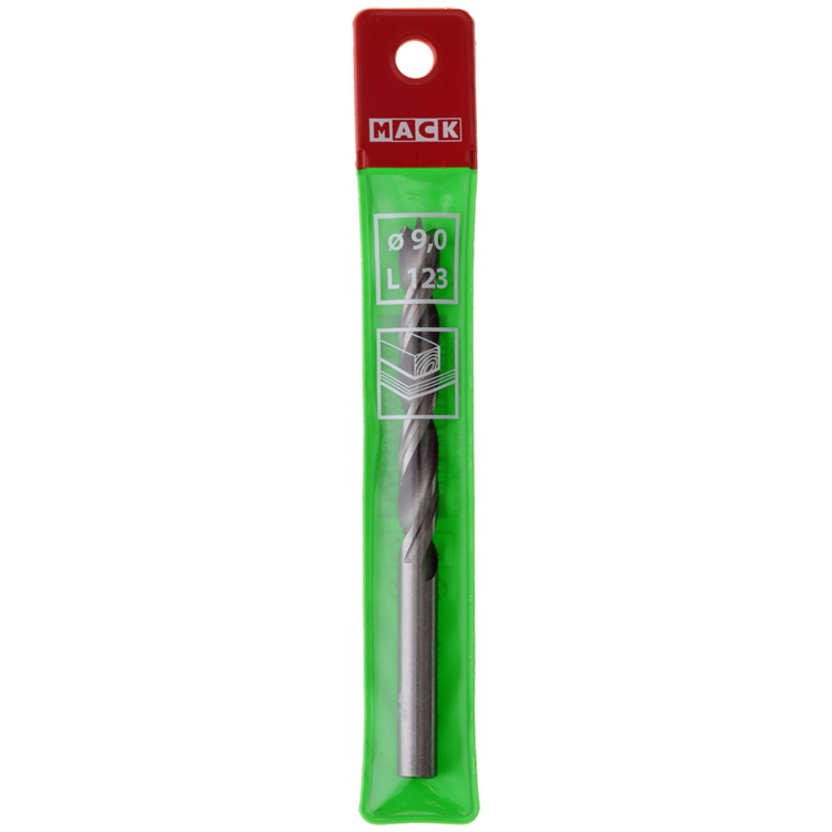 Mack 1018250 - machinehoutboor + centreerpunt ø 9,0 x 123 mm | 5 stuks