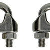 Mack 1008450 - 2 staaldraadklemmen 6-8mm inox | 10 stuks