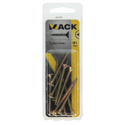Mack 1017257 - spaanplaatschroef vz kop geelverz.10 st 5,0 x 50 mm | 10 stuks - afbeelding 4