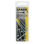 Mack 1017380 - houtschroef bolkop staal verzinkt 8 st 5,0 x 40 mm | 10 stuks - afbeelding 5