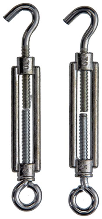 Mack 1008459 - 2 spanners oog + haak m5 x 70mm verzinkt | 10 stuks