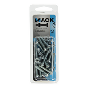 Mack 1017525 - metaalschroef cyl. kop + moer verz. 14 st m5 x 25 mm | 10 stuks - afbeelding 6