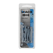 Mack 1017527 - metaalschroef cyl. kop + moer verz. 10 st m5 x 40 mm | 10 stuks - afbeelding 4