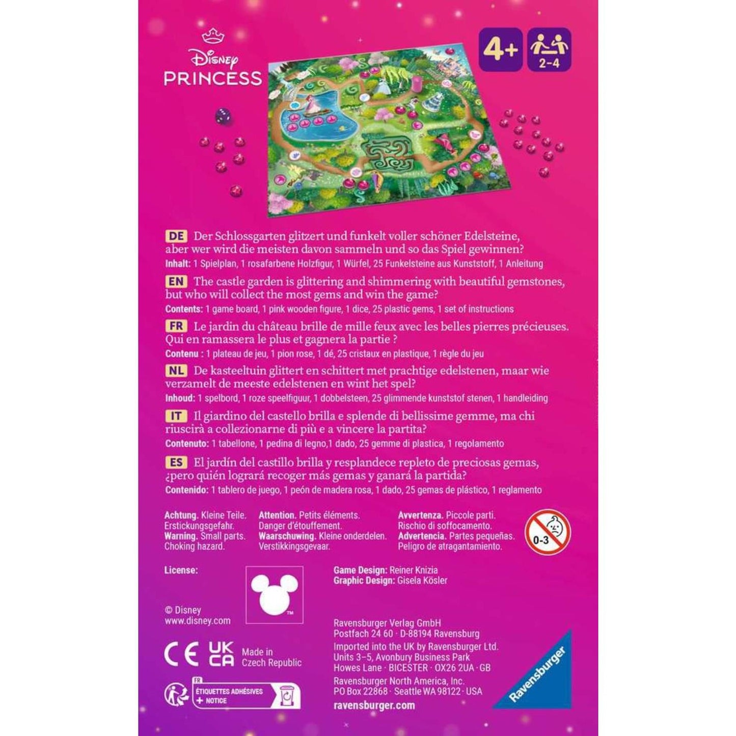 Ravensburger disney princess edelstenen pocketspel