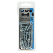 Mack 1017605 - tapbout + moer staal verzinkt 14 st m6 x 20 mm | 10 stuks - afbeelding 4