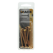 Mack 1019972 - luikschroef geel verzinkt 6,0 x 50 mm 8st | 5 stuks - afbeelding 4