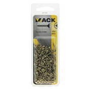 Mack 1017956 - spaanplaatschroef vz kop geelverz.200st 2,5 x 12 mm | 10 stuks - afbeelding 6