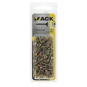 Mack 1017959 - spaanplaatschroef vz kop geelverz 200st 3,0 x 16 mm | 5 stuks - afbeelding 4