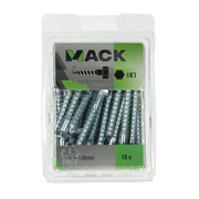 Mack 1018050 - houtdraadbout staal verzinkt 18 st 8 x 60 mm | 5 stuks - afbeelding 3
