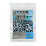 Mack 1018099 - kachelbout + moer staal verzinkt 45 st m6 x 16 mm | 5 stuks - afbeelding 3