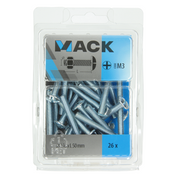 Mack 1018103 - kachelbout + moer staal verzinkt 26 st m6 x 50 mm | 5 stuks - afbeelding 3
