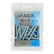 Mack 1018104 - kachelbout + moer staal verzinkt 22 st m6 x 60 mm | 5 stuks - afbeelding 3