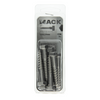 Mack 1020012 - houtdraadbout roestvrijstaal 8 st 8 x 50 mm | 5 stuks