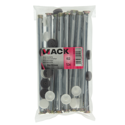 Mack 1018173 - metalen kozijnplug staal verzinkt 12 st 10 x 150 mm | 5 stuks