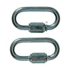 Mack 1008488 - 2 loze schakels + moer 4mm verzinkt | 10 stuks