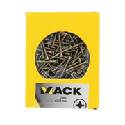 Mack 1020084 - spaanplaatschroef vz kop geelvz 200 st 3,5 x 30 mm | 5 stuks - afbeelding 3