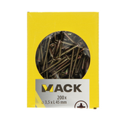 Mack 1020087 - spaanplaatschroef vz kop geelvz 200 st 3,5 x 45 mm | 5 stuks - afbeelding 3