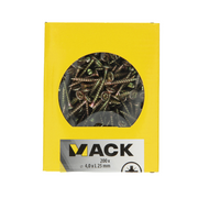 Mack 1020091 - spaanplaatschroef vz kop geel vz 200 st 4,0 x 25 mm | 5 stuks - afbeelding 3