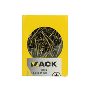 Mack 1020093 - spaanplaatschroef vz kop geelvz 200 st 4,0 x 35 mm | 5 stuks - afbeelding 3