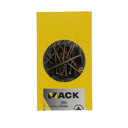 Mack 1020098 - spaanplaatschroef vz kop geel vz 200 st 4,0 x 70 mm | 2 stuks - afbeelding 3