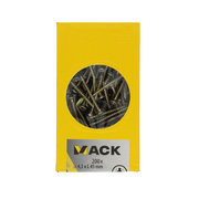Mack 1020105 - spaanplaatschroef vz kop geel vz 200 st 4,5 x 45 mm | 3 stuks - afbeelding 6