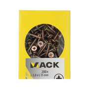Mack 1020112 - spaanplaatschroef vz kop geel vz 200 st 5,0 x 35 mm | 5 stuks - afbeelding 5