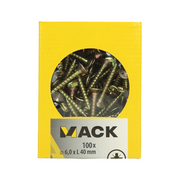 Mack 1020121 - spaanplaatschroef vz kop geel vz 100 st 6,0 x 40 mm | 5 stuks - afbeelding 4