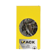 Mack 1020123 - spaanplaatschroef vz kop geel vz 100 st 6,0 x 60 mm | 2 stuks - afbeelding 7