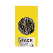 Mack 1020124 - spaanplaatschroef vz kop geel vz 100 st 6,0 x 70 mm | 2 stuks - afbeelding 3