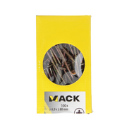 Mack 1020125 - spaanplaatschroef vz kop geel vz 100 st 6,0 x 80 mm | 2 stuks - afbeelding 3