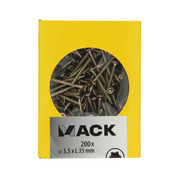 Mack 1020132 - spaanplaatschroef vz kp-zelfb.gvz 200st 3,5 x 35 mm | 5 stuks - afbeelding 3