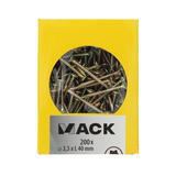 Mack 1020133 - spaanplaatschroef vz kp-zelfb.gvz 200st 3,5 x 40 mm | 5 stuks - afbeelding 3