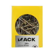 Mack 1020133 - spaanplaatschroef vz kp-zelfb.gvz 200st 3,5 x 40 mm | 5 stuks - afbeelding 3