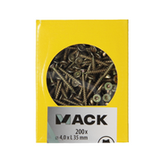 Mack 1020138 - spaanplaatschroef vz kp-zelfb.gvz 200st 4,0 x 35 mm | 5 stuks - afbeelding 3