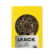 Mack 1020139 - spaanplaatschroef vz kp-zelfb.gvz 200st 4,0 x 40 mm | 5 stuks - afbeelding 3
