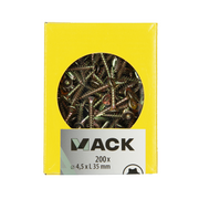 Mack 1020144 - spaanplaatschroef vz kp-zelfb.gvz 200st 4,5 x 35 mm | 5 stuks - afbeelding 3