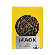 Mack 1020145 - spaanplaatschroef vz kp-zelfb.gvz 200st 4,5 x 40 mm | 5 stuks - afbeelding 3