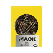 Mack 1020153 - spaanplaatschroef vz kp-zelfb.gvz 100st 5,0 x 60 mm | 5 stuks - afbeelding 4