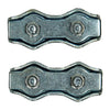 Mack 1008497 - 2 staaldraadklemmen 5mm duplex verzinkt | 10 stuks