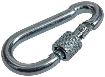 Mack 1008514 - 1 karabijnhaak + borgsl. 4 x 40mm verzinkt | 10 stuks