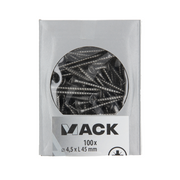 Mack 1020241 - spaanplaatschroef vz kop inox a2 100 st 4,5 x 45 mm | 2 stuks - afbeelding 3