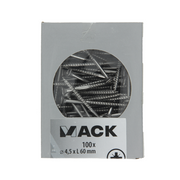 Mack 1020243 - spaanplaatschroef vz kop inox a2 100 st 4,5 x 60 mm | 2 stuks - afbeelding 3