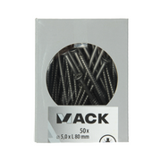 Mack 1020248 - spaanplaatschroef vz kop inox a2 50 st 5,0 x 80 mm | 2 stuks - afbeelding 3