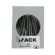 Mack 1020252 - spaanplaatschroef vz kop inox a2 50 st 6,0 x 100 mm | 2 stuks - afbeelding 3