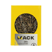 Mack 1020254 - spaanplaatschroef vz kop gvz 500 st 3,5 x 25 mm | 5 stuks - afbeelding 3