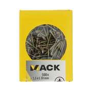 Mack 1020255 - spaanplaatschroef vz kop gvz 500 st 3,5 x 30 mm | 5 stuks - afbeelding 3