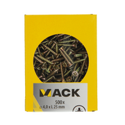 Mack 1020259 - spaanplaatschroef vz kop gvz 500 st 4,0 x 25 mm | 5 stuks - afbeelding 3