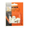 Mack 1047706 - stoelglijder nagel kunststof wit ø 19 mm 12 st pcs | 6 stuks