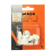 Mack 1047706 - stoelglijder nagel kunststof wit ø 19 mm 12 st pcs | 6 stuks - afbeelding 2