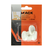 Mack 1047753 - stoelglijder nagel kunststof wit ø 28 mm 4 st pcs | 6 stuks - afbeelding 2